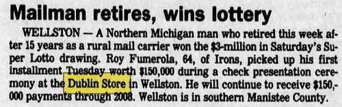 Dublin General Store - Jul 18 1989 Article